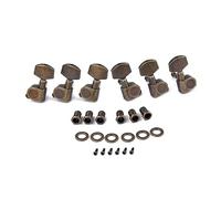 Set di Meccaniche Chitarra in Bronzo 6 Pezzi 3l3r Gc202h | Perni di Accordatura, Ingranaggio Interno Robusto, Ferrules e Viti Incluse