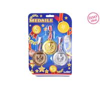 Set di medaglie 6cm, 3 pz
