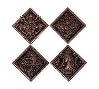 Set Di Medaglioni Con Crest Della Casa Replica Di Resident Evil Village