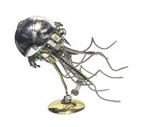 Set di meduse in metallo 3D Steampunk, oggetto artistico in design marino (oltre 800 pezzi)