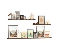 Set di mensole da parete da 3 - 152,4 cm, 91,4 cm, 61 cm, mensole sospese in legno - rustiche mensole da parete per soggiorno, camera da letto, cucina, bagno - espositore decorativo