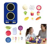 Set di mezzi di gioco per la cucina dei bambini, giocattolo da cucina, con luce e suono, giocattolo educativo interattivo, preliminari per il compleanno dei bambini, per l'asilo