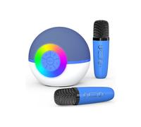 Set di microfoni karaoke Bluetooth per bambini con 2 microfoni wireless, 6 effetti sonori, regalo per bambini dai 3 ai 12 anni, ideale per f