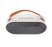 Set di microfoni, set di altoparlanti, riduzione del rumore, qualità audio stereo per esterni (bianco e 2 microfoni)