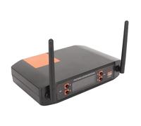 Set di Microfoni Wireless, Suono Trasparente, Uscita XLR, Frequenza Libera da Interferenza, Frequenza Regolabile, Ampia Applicazione, di Microfono Wireless UHF per KTV per Riunioni (Spina europea)