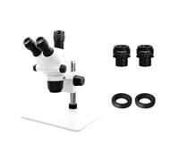 Set Di Microscopi Stereo Focali Simultanei Con Videocamera 4K 48MP 3.25-130X Saldatura PCB For Obiettivo Ausiliario 0.7X .5X 2X Chiaro E Preciso