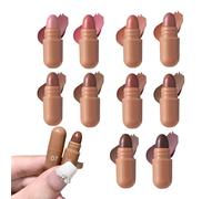 Set di mini 10 colori a forma di pillola, lucido a lunga tenuta