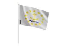 Set di mini bandiera Rhode Island in diverse dimensioni, 30 x 45 cm, 100 pezzi
