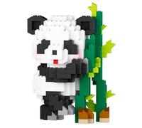 Set di mini blocchi da costruzione Panda, set di costruzione di animali di bambù Panda, regalo per adulti e bambini, micro blocchi da costruzione Panda adatti a bambini di età superiore ai 9 anni