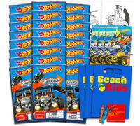 Set di mini bomboniere Hot Wheels per bambini - Confezione con 24 mini confezioni Hot Wheels Grab n Go Play con adesivi da colorare e altro (Arti