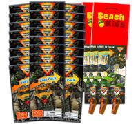 Set di mini bomboniere Monster Jam per bambini - Confezione con 24 mini confezioni Monster Jam Grab n Go Play con pagine da colorare, adesivi e a