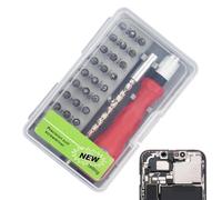 Set di mini cacciaviti portatile, ergonomico, regolabile | Set di cacciaviti per PC, cellulare, console di gioco, occhiali, batterie, auto, camion, veicoli, casa e ufficio