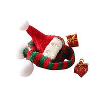 Set di mini cappelli natalizi in miniatura, per casa delle bambole, per bambini, in miniatura, per giardino delle fiabe, decorazione natalizia, fai da te, decorazione natalizia