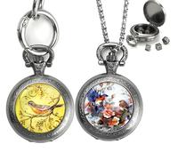 Set di mini dadi DND con 2 orologi da tasca, piccoli dadi in metallo per dungeons and drons, piccoli dadi portatili, collana portachiavi, dadi grandi accessori di D&D per uomini donne giocatori