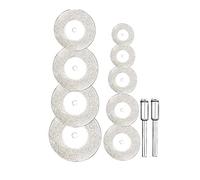 Set di mini dischi da taglio diamantati da 6/12 pezzi for utensile Dremel - Lame for seghe circolari rotanti abrasive(18mm 12pcs Set)