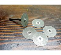 Set di mini dischi diamantati per utensili rotanti Dremel, accessori per taglio e rettifica ad alta velocità (30 mm senza fori, 5 pezzi)