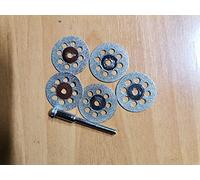 Set di mini dischi diamantati per utensili rotanti Dremel, accessori per taglio e rettifica ad alta velocità (20 mm con fori, 5 pezzi)