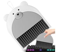 Set di mini e spazzola, compatta e scopa a mano, mini per la polvere da tavolo per la casa, spazzola morbida per la pulizia della tastiera