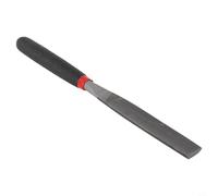 Set di mini lime in acciaio per modellismo, intaglio e artigianato, 118 mm, piatte, rotonde e semicircolari, per acciaio temprato, vetro, pietra (lima piatta)