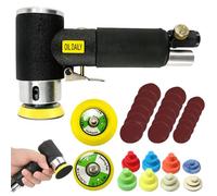Set di mini lucidatrici, 25 mm, 50 mm, 75 mm, levigatrice orbitale per auto, set di levigatrice eccentrica, smerigliatrice angolare, set di piatti lucidanti per mobili auto in metallo
