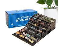 Set Di Mini Macchinine Da Tirare Indietro - Set Di Piccole Macchinine Pressofuse Da 48 Pezzi, Macchinina Da Corsa Con Tappetino Da Gioco | Collezione Di Auto Da Corsa Per Bambini, Ragazzi, Regalo Per