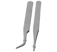 Set di mini pinzette in acciaio inossidabile, strumento di riparazione con punta curva e dritta per piccole parti, strumenti di smontaggio per casa e giardino, officina, modellismo