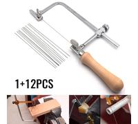 Set di mini seghe multiuso, 13 pezzi, con manico morbido, per riparazioni fai da te in legno e plastica (13 pezzi)
