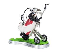 Set di mini souvenir da golf da tavolo con 3 penne a forma di mazze da golf, un portapenne in miniatura per uomo (senza C2)