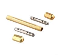 Set di mini trapano a mano con 10 punte elicoidali in acciaio ad alta velocità per foratura e incisione accurate su legno, plastica e piccoli oggetti, con manico antiscivolo e mandrino stabile (A)