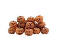 Set di mini zucche decorative per Halloween, mini statuine di zucca in resina, artigianato autunnale, decorazioni per la tavola degli accessori per la casa delle bambole, collezione da 20 pezzi