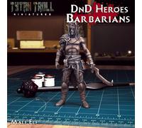 Set Di Miniature Di Barbare Elfiche, Figurine Di Guerrieri Per TTRPG Come D&D 5E