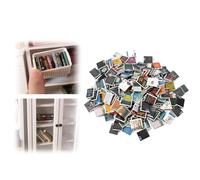 Set di miniature di libri da 200 pezzi, mini libri for scaffali for l'ansia, libri in miniatura, libri in miniatura fai da te non ripetibili, libri in miniatura portatili for la decorazione