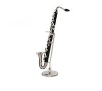 Set Di Miniature Di Strumenti Musicali Accessori E Decorazioni Per Modelli Di Clarinetto Basso In Lega In Miniatura