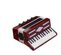 Set Di Miniature Di Strumenti Musicali Ornamento Modello Fisarmonica In Miniatura Decorazione Creativa(Red)
