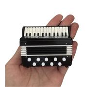 Set Di Miniature Di Strumenti Musicali Ornamento Modello Fisarmonica In Miniatura Decorazione Creativa(Black)