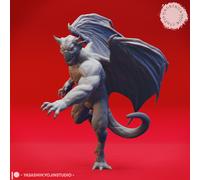 Set Di Miniature Gargoyle Demone Con Ali Figura Per TTRPG Come D&D 5E Pathfinder