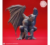 Set Di Miniature Gargoyle Demone Con Ali Figura Per TTRPG Come D&D 5E Pathfinder