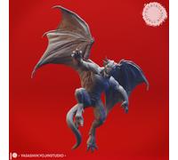 Set Di Miniature Gargoyle Demone Con Ali Figura Per TTRPG Come D&D 5E Pathfinder