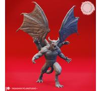 Set Di Miniature Gargoyle Demone Con Ali Figura Per TTRPG Come D&D 5E Pathfinder