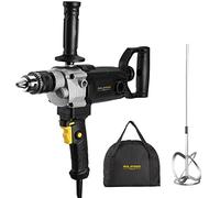 Set di miscelatori per trapani pesanti da 10 Amp con cavo da 5/8", trapano di miscelazione con manico a vanga per foratura e miscelazione, miscelatore per fango di calcestruzzo a velocità variabile