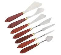 Set di miscelazione 25 × 13 × 3, set da 7 pezzi, coltello in acciaio inox, raschietto per pittura a olio, miscela acrilica