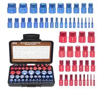 Set di misura del filo di precisione 52PCS criteri standard ispezione vite vite custodia compatta permanente controllo filettatura set standard