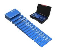 Set di misuratori altezza for blocchi installazione da 15 pezzi barre in alluminio precisione metrica for router e seghe tavolo Strumento for for la lavorazione del legno(Blue)