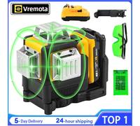 Set di misuratori di livello di luce verde orizzontale a livello laser a 12 linee Strumenti di sorveglianza esterna Batteria al litio verticale 3D da 360 gradi 12V 12 Lines With 1 Battery