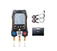 Set di misuratori per collettore AC 550s - Misuratore per collettore HVAC e raffreddamento - Incl. 2 sonde a temperatura cablate - Kit di ricarica AC con protezione da surriscaldamento