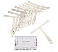 Set di misurazione del raggio e dell'altezza delle corde della chitarra con componenti in acciaio inossidabile e plastica per un uso duraturo