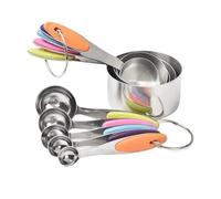 Set di misurini e cucchiai dosatori in acciaio inossidabile da 5/10 pezzi impilabili for tè caffè utensili cucina(10Pcs)