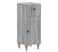 Set di mobili da bagno 3 pezzi ALKMAAR, legno di ingegneria grigio Sonoma | Design lineare moderno, resistente all'umidità, fissaggio a parete incluso, facile manutenzione, risparmio di spazio