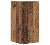 Set di mobili da bagno 4 pezzi DELFT in legno di ingegneria vecchio | Legno di ingegneria resistente all'umidità, fissaggio a parete richiesto, porte reversibili, manutenzione panno umido