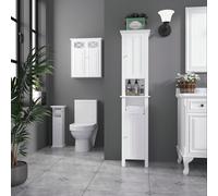 Set di mobili da bagno Descrizione:Nel tuo bagno, l'unione tra funzionalit?e praticit?te la offre kleankin con il suo mobiletto porta carta igienica. Compatto e dal design moderno, si inserisce ottima